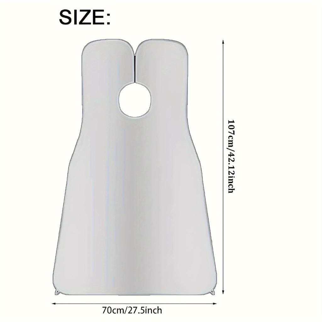 One Piece Men Beard Bib, Non-Stick Beard Catching Cloth, Reusable Shaving Apron For Men Grooming, Trimming And Hair Cutting, Fit All Sizes