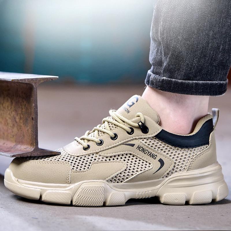 Fashion New Unisex Safety Shoes Men Work Sneakers Indestructible Safety Boots Women Shoes Men Steel Toe Shoes Sport Style