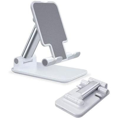 MSD Support Phone-Tablet with Adjustable Height and Angle, Portable Phone-Tablet Stand for iPhone 11 Pro-X-XS-XR, Sam