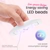 Mini LED Nail Dryer Lamp 6W UV Portable Nail Dryer Curing Lamp Light for Gel Based Polish Home Nail Nail Art Tools Accessories