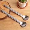 2 Piece Corrosion-resistant Titanium Cutlery Set Ultralight Outdoor Dinnerware Set  Salad