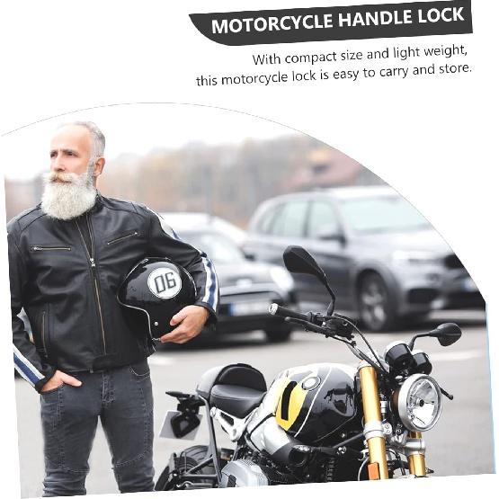 GLEAVI 1 Set Hupenschloss Gashebelschloss für Motorrad Motorradschloss Motorradzubehör Motorrad-Lenkerschloss Motorrad-Griffschloss Motorrad