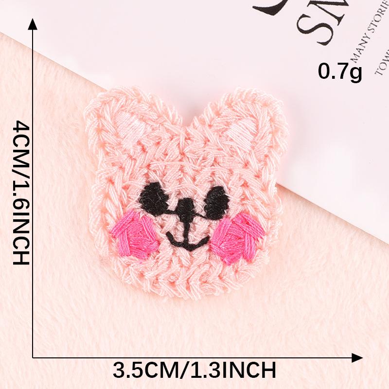 Hand Account Diy Patch Computer Embroidery Label Small Animal Clothing Hair Accessories Fabric Label Water Soluble Chapter Embroidery Cloth Sticker
