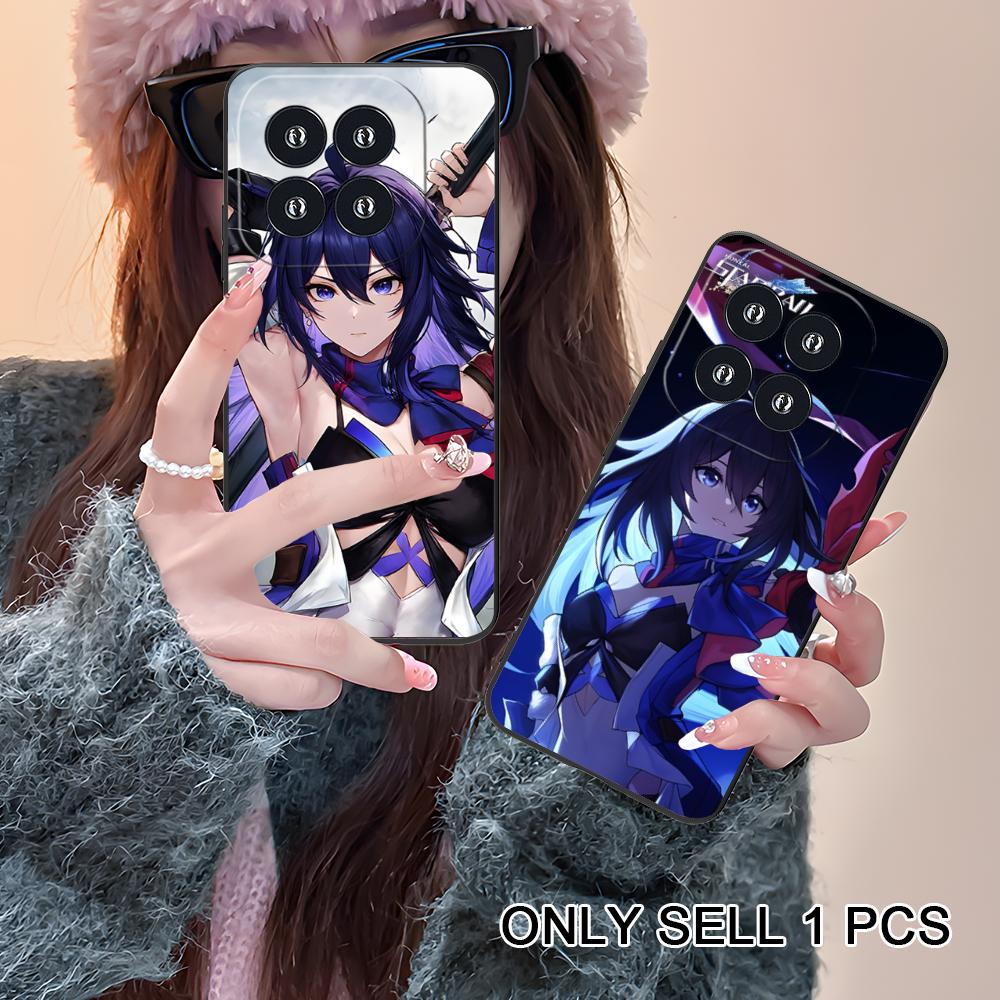 HSR Seele Matte TPU Mobile Phone Case for Xiaomi 15 14 13 12 Mi 11 T Ultra Lite Pro S X 5G Colorful Printing Cover