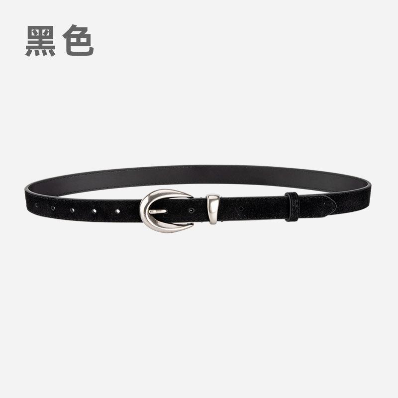 Frosted Leather Belt Ladies Suit Dress Decorative Belt Senior Women