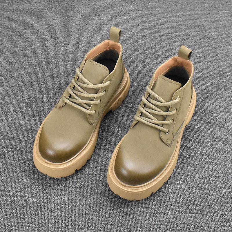 """Herrtrendiga Koreanska Brittiska Chelsea Martin Boots - Andningsbara Höst/Vinter Mångsidiga Korta Stövlar"""