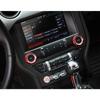 Aluminum Radio Volume Adjustment Knob Trim Switch Cover  For Ford Mustang 2015+