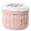 Men's Winter Knit Duckbill Cap: Thick Velvet-Lined, Warm Wool Hat for Cold Weather