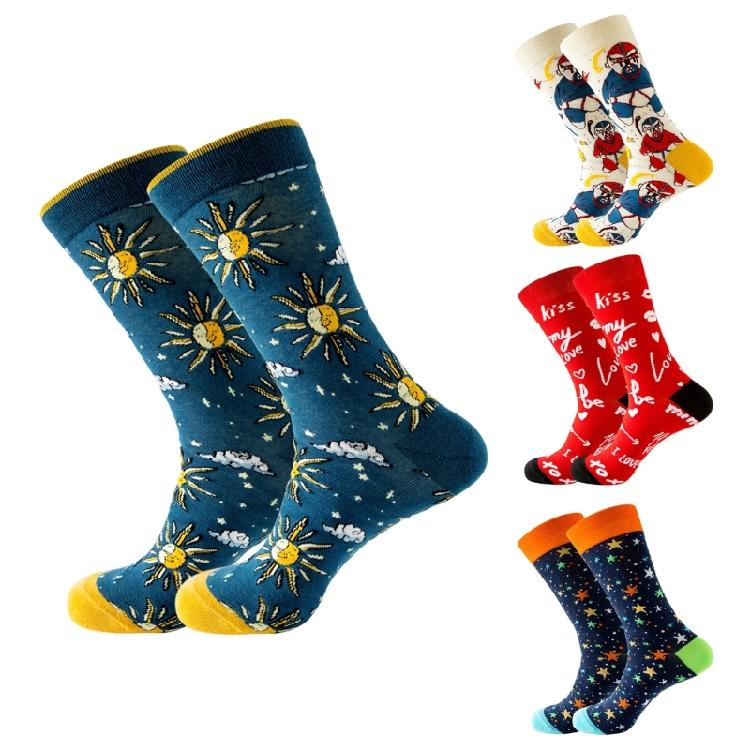 Funny Novelty Socks Colorful Patterned Ankle Socks Cotton Crew Socks for Women Men Fashion Valentine's Day Socks Gifts