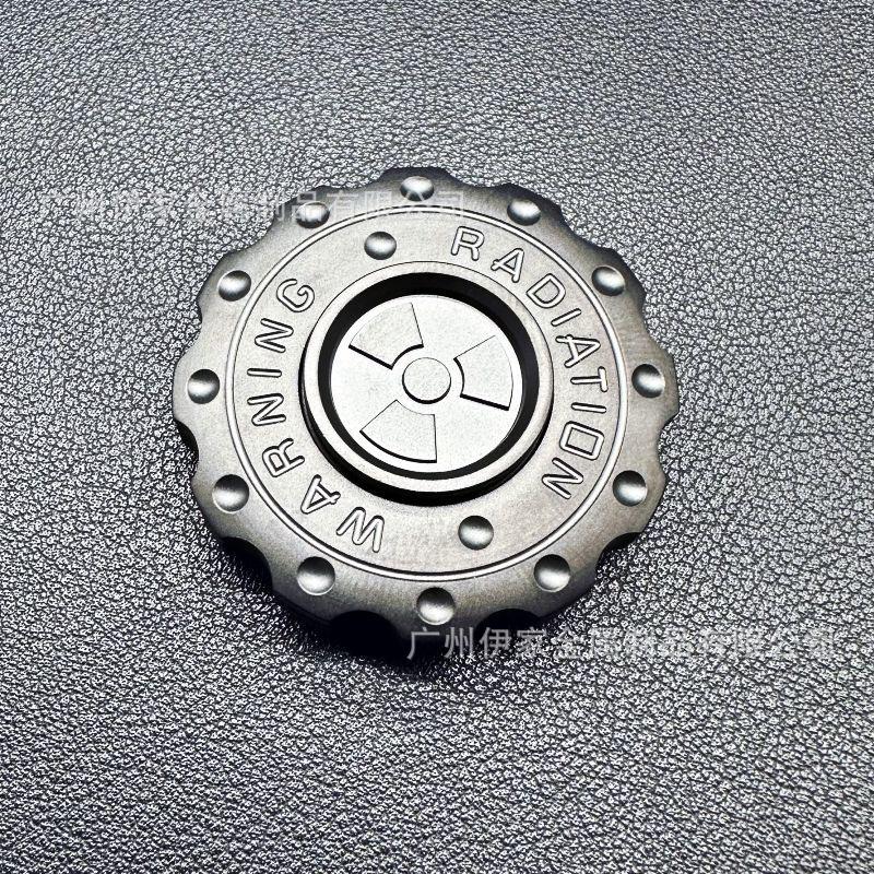 Nuclear War EDC Fidget Toy: Pop-Pop Coin Spinner & Decompression Artifact - Two-in-One Alloy