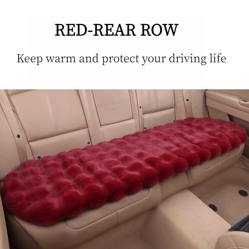 Plush Car Seat Cushion Set All-Season Soft Foam Padding with Thermal Insulation & Non-Slip Design Fit for Cars, SUVs, Trucks Winter & Everyday Use