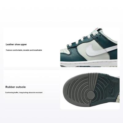 Dunk Low Premium PS Split - Deep Jungle Dziecięce Sneakersy Niebiesko-Biało-Jasnosrebrne FB9108-300