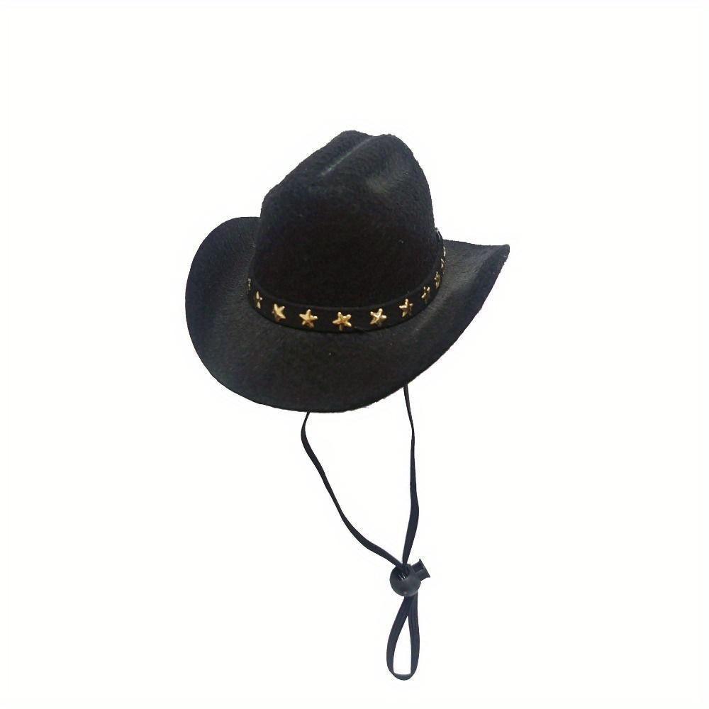 British Pet Dog Hat Star Cowboy Hat Pet Supplies Adjustable Dog Costume Top Hat Headwear Pet Hat Dogs Caps Pet Sun Hats for Cats