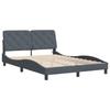 VidaXL Bed Frames with LED Lights, Upholstered Bed, Slat Base, Double Bed, Adult Bedroom Bed 3213850