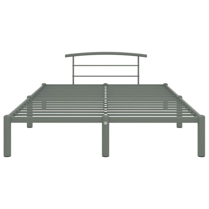 VidaXL Bed Frames Grey Metal 160 X 200 Cm