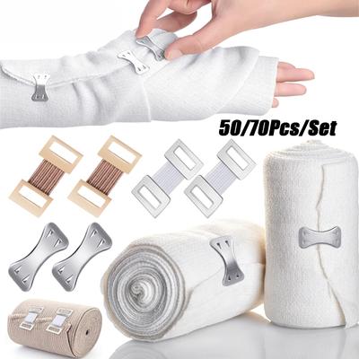 50/70 Teile/satz Elastische Bandage Clips Bandage Wrap Clips Stretch Metall Clips Austauschbare Wrap Clips für Verschiedene Arten von Bandagen