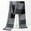 2024 Men's Brushed Imitation Cashmere Scarf - British Style, Business Casual, Autumn/Winter Accessory