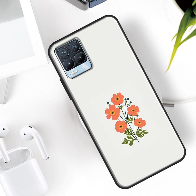 Purple Background Pattern Case For Realme 15 12 11 13 14 Pro Plus C65 C67 C61 C53 C55 C51 C25 C63 C71 C75 GT6 GT7 Pro