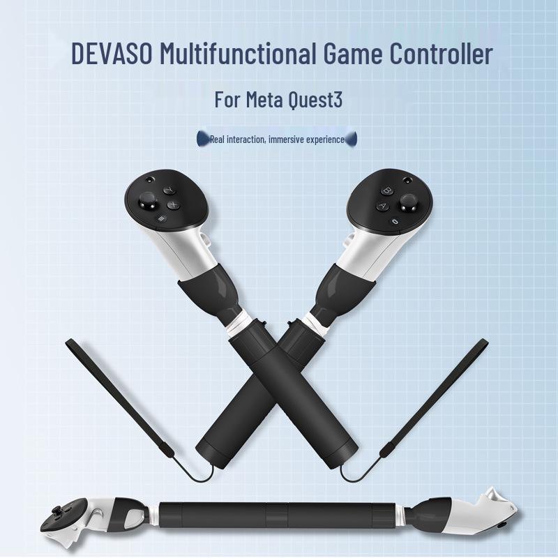 Meta Quest 3S/3 Lightsaber & Baseball Game Handle Extension Accessories