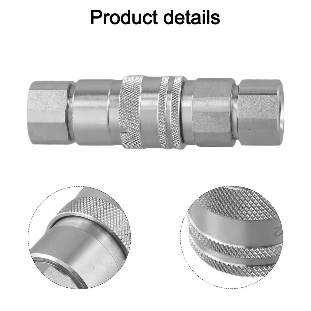 Cylindrical Hydraulic Connectors Featuring Enhanced Durability through White Zinc Treatment A Must Have for Industrial Use