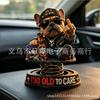 Cartoon Bulldog Auto Armaturenbrett Dekoration Harz Dekor Figur Fahrzeug Innenraum Styling