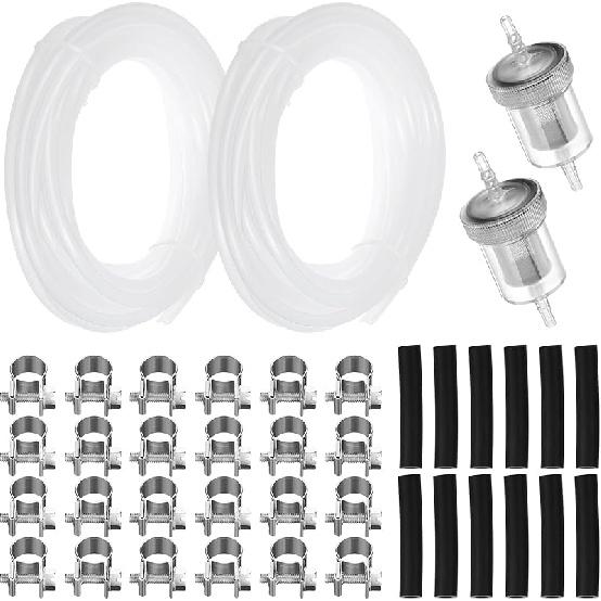2 Set 5M Fuel Line Kit With Filter And Hose Clip For Heaters Tank Diesel Accessories Diesel Heater Fuel Line Kit