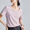 Summer New Shoulder Women's Modal Cotton Top Temperament Snowflake Short-sleeved T-shirt