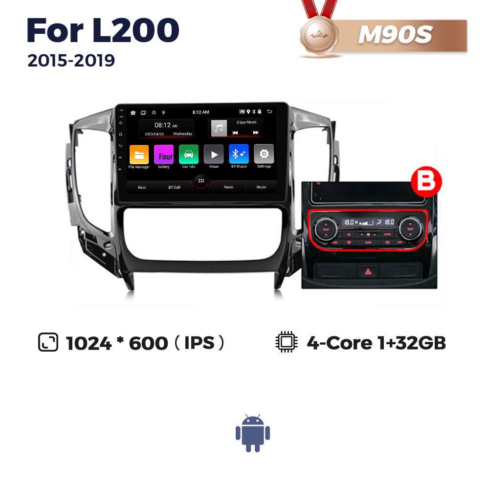 

Mitsubishi L200 2015-2019 TRITON Навигационная система с большим экраном на Android