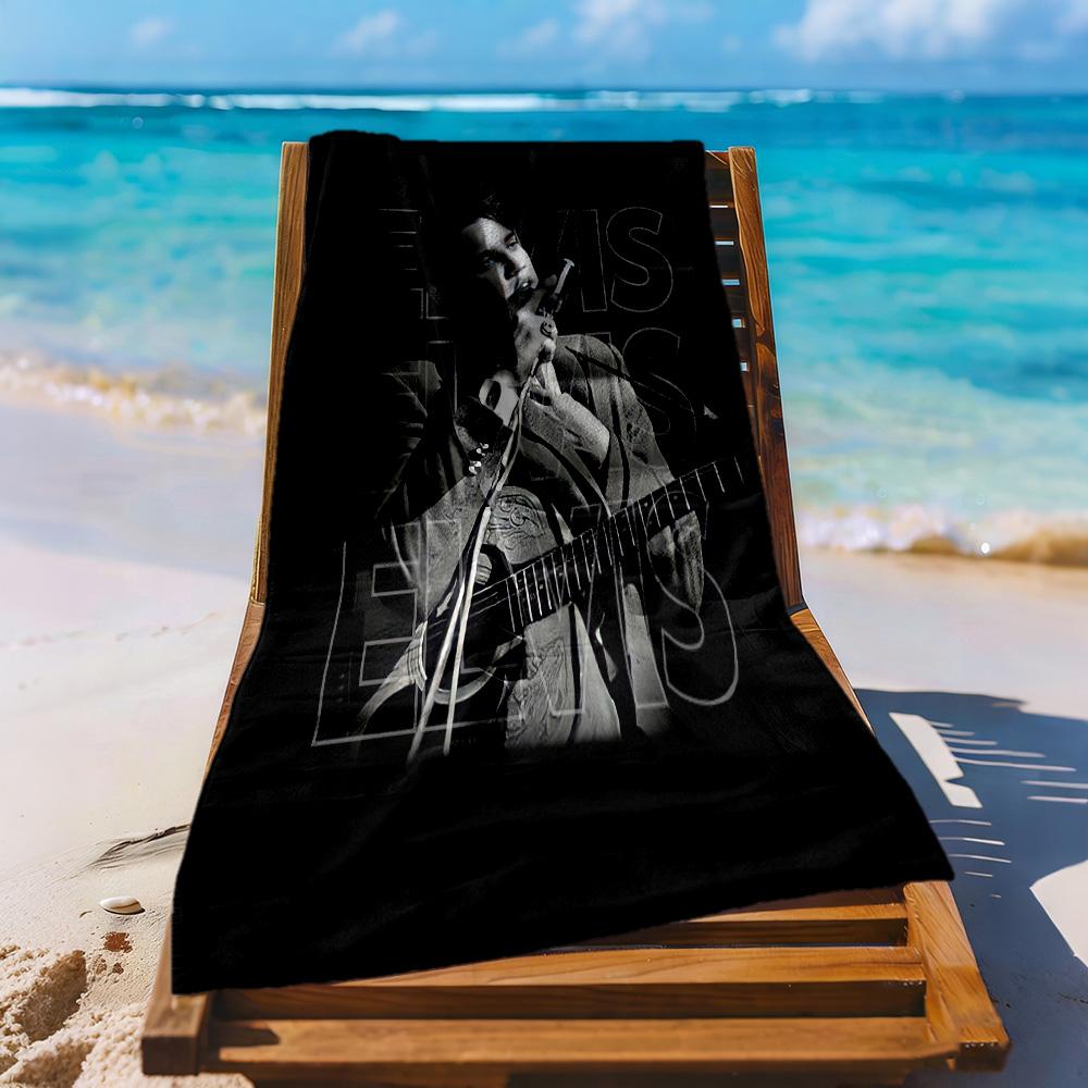 Elvis Beach Towel Super Soft Microfiber Quickdry Fabric Comfortable Lightweight Perfect For Traveling Yoga Camping And Swimming