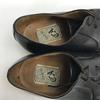 SEKAICHO Leather Plain Toe Dress Shoes 24.5 Black vintage(USED)