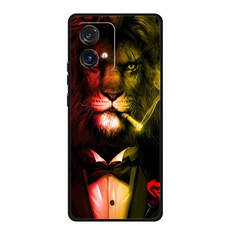 For Motorola Moto G84 G54 5G Case Fashion TPU Soft Silicone Cover Phone Cases for Moto G54 MotoG84 2023 Original New Tiger Capa