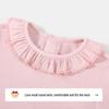 Classic Teddy Girls' Ruffled Collar Long-Sleeve T-Shirt