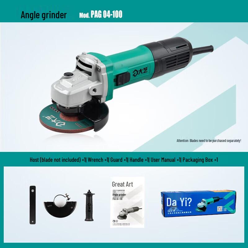 Dayi PAG 04-100 Industrial Angle Grinder CN plug (adapter included)