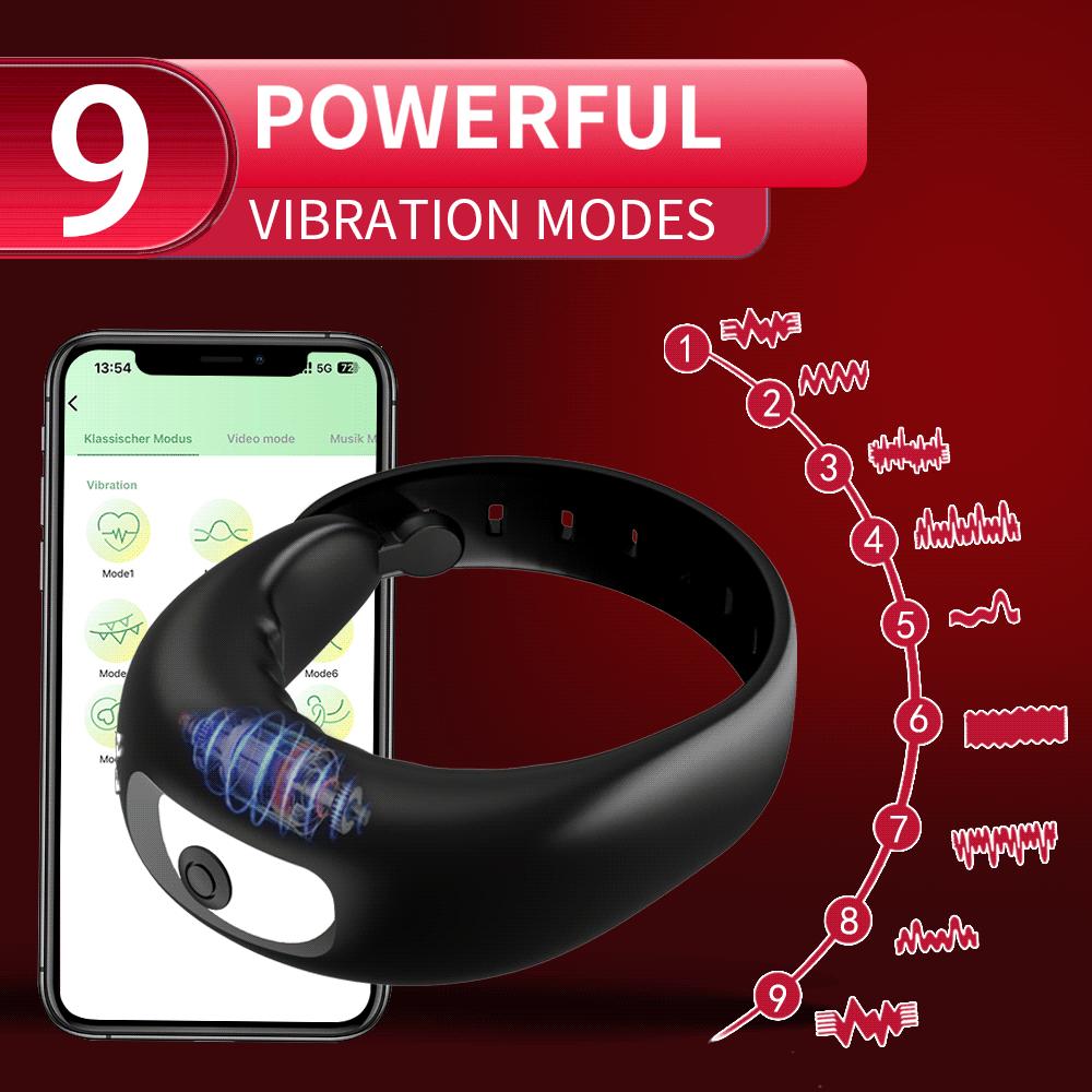 Newest Adjustable Vibrating Cock Ring for Men Masturbator Penis Ring Vibrator Male Delayed Ejaculation Sex Toys for Man Cockring