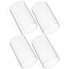4Pcs Simple Glass Cover Containers High Quality Borosilicate Windproof Creative Decoration Cover