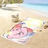 Kirby2 Print Beach Towel, Large Soft Quick Dry Towel for Beach Camping Swimming