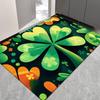 Open, four-leaf clover pattern soft, warm and non-slip floor mat