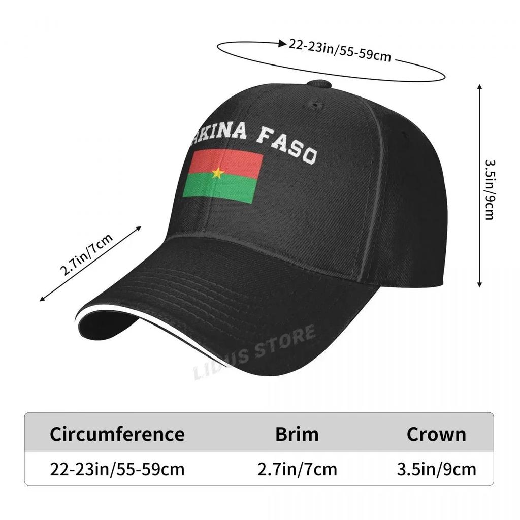 Modische Baseballkappen mit Flaggenmotiv aus Burkina Faso, Unisex, verstellbar, für Sommer, Outdoor und Sport.