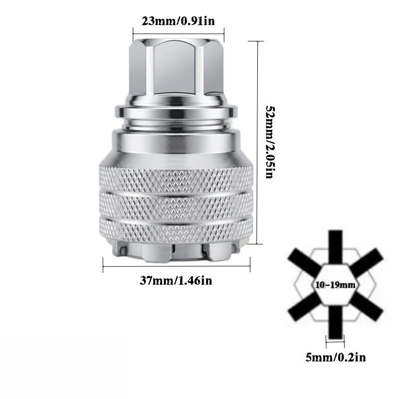 Adjustable Multifunctional Hex Socket Wrench Tool for Manual and Electric Drills