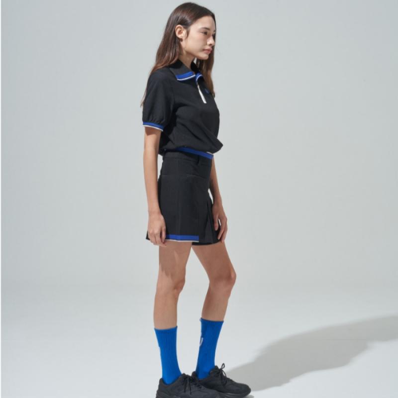 Blu Dot Half Zip T shirT   Color poinT Bk