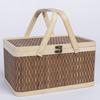 Chinese Style Bamboo Basket Natural Picnic Basket Egg Container  Mid-Autumn Festival