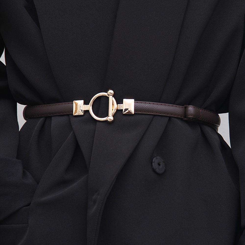 

Регулируемые женские ремни для украшений, поясной ремень, тонкий кожаный ремень