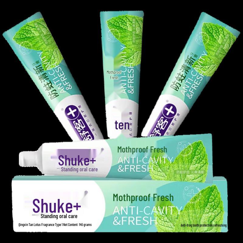 Shuke Anti-Cavity Fresh Whitening Toothpaste 4-Pack