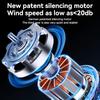 Portable Hanging Neck Fan Rechargeable Personal Neck Ventilator Digital Display Personal Cooling For Outdoor Travel Sports