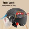 Durable Dual-Lens Motorcycle Half Helmet for Men & Women – Breathable, Sun-Protected, All-Season Safety