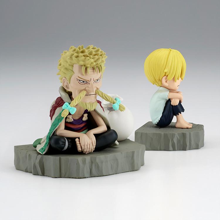One Piece World Collectible Figure Rogue Stories Sanji & Jeff, Korean Popular Bandai