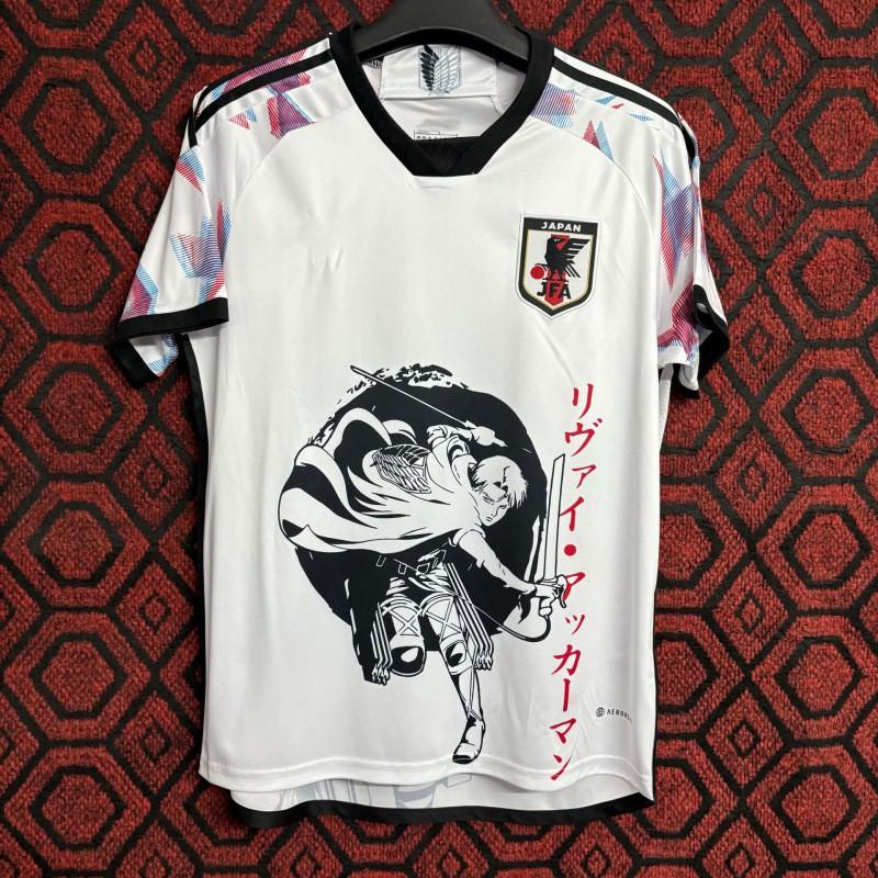 Kurzärmeliges Fußballtrikot inspiriert von der japanischen Nationalmannschaft Anime-Kollaboration Dragon Ball One Piece Naruto