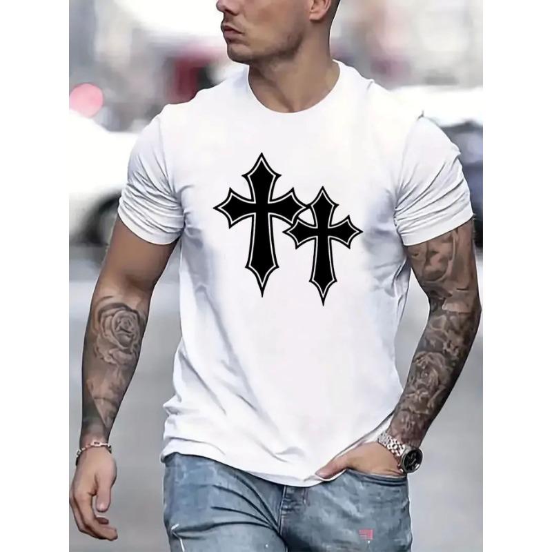 European Size Mens TShirt Comfortable Crew Neck Casual Cotton ShortSleeves Soft Breathable Top Menswear Tshirt Summer Spring Streetwear Cotton Fabric