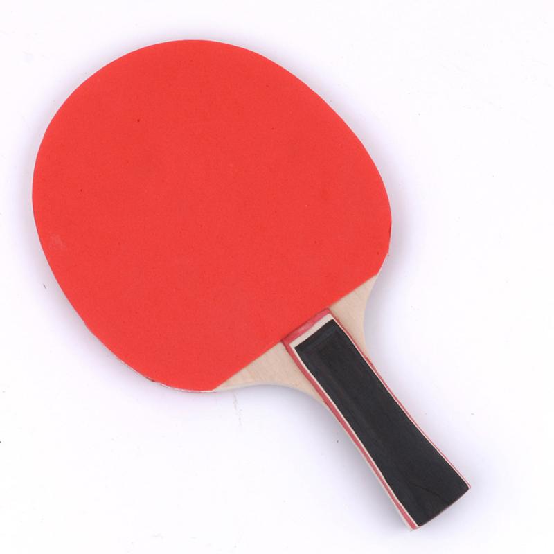 Table Tennis Racket Set Two Rackets Three Balls Double Sided Reverse Rubber Straight Racket