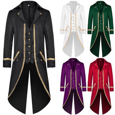 Europäischer & Amerikanischer Steampunk Mittelalterlicher Halloween Gehrock für Herren